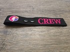 Custom Embroidered Hawaiian Airlines Logo Crew Brandy Luggage Tag Strap Buttoned