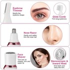 4 In 1 Womens Electric Razor Bikini Trimmer Eyebrow Nose Hair Shaver Usb