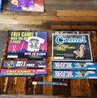 Rare Lot Of 7 Camel Store Display Sign Advertising Cardboard Cigarette Tobacco 