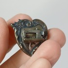 Heart I Love Sewing Machine Seamstress Tailor Pin Brooch Pinback Vintage Antique