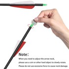 30  Archery Carbon Arrows Spine 500 Od 7 8 Mm For 40-60 Lbs Compound recurve Bow