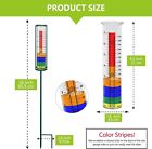 7 capacity Rain Gauge Metal Stake outdoors Best Rated Decorative Garden  coloful