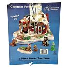 Vtg California Creations Plaster Christmas Paint Kit Beaver Tree House