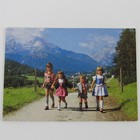 German Kids In The Mountain Range Post Card Vintage 1980 s