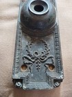 Antique Chicago 1745 Solid Bronze Ornate Victorian Doorbell Plate