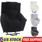 Power Lift Recliner Chair Heat And Massage Electric Recliner W  Soft Padded Seat