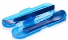 Humangear Gobites Trio Spoon fork knife pick W case Combo Utensil Blue--bpa-free
