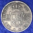 115  1885 Silver   835  Philippines 10 Centimos - Alfonso Xii Coin