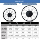 36v 48v 250w-1500w Front rear Wheel Hub Motor Electric Bicycle Conversion Kit 