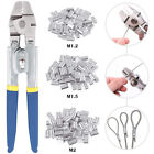 600pcs Stainless Steel Wire Rope Crimping Swaging Tool Aluminum Crimp Sleeve Kit