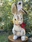 Vintage Steiff Manni Rabbit Begging Bunny Germany Mohair 16    Swivel Head No Id