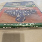 Set Of 2 Holiday Style Fabric Tablecloths Christmas 52x70 In Santa Snowman New 