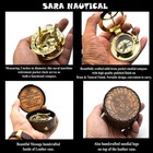 Antique Brass Sundial Compass  Sundial Clock In Gift Sun Clock Ship Replica     