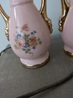 Pair Of Antique Lamps 10    American China With 22 K Gold Plating 