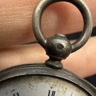 Vintage Swiss Solid Silver Pocket Watch Cylinder Rubis