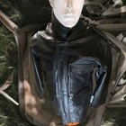 New Cooper Genuine Leather Us Army Field Jacket Vintage Mens S m Black Great Vtg