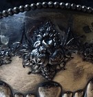 Gorgeous Old Silver Plate Baroque Punch Bowl Crusty And Glorious Beauty