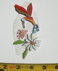 Small Hummingbird   Daisy Mosaic Tile Set Broken Cut China Plate Tiles