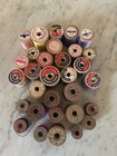 Lot Of 30 Vintage Thread On Wood Spools-corticelli wp Silk Co j   P Coats   More