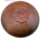 Large 13  Hand Turned Black Walnut Wood Bowl Signed Lane Phillips Studio Art