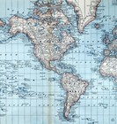 1881 Rand Mcnally - World Map - Europe Asia Australia North America South Africa