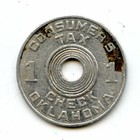 Vintage Oklahoma Consumer s Tax Token - Cs6079