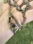 Art Deco Antique Watch Fob Linked Chain 40    Long Marked    kingston N y    
