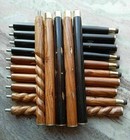 Lot Of 5 Antique Style 3 Fold Wooden Walking Canes Black   Brown Travel Sticks