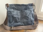 Della Q Maker   s Rucksack Crossbody  Bag  Waxed Canvas W  Yarn Cutter  Blue