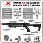 Umarex Notos G2  22 Caliber Air Rifle Pcp With 200 Pellets Bundle  2254852 