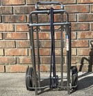 Vintage Pfc Travel Caddy Stainless Foldable Luggage Cart Folding Rolling Usa