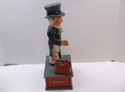Vintage Uncle Sam Metal Cast Iron Working Mechanical Coin Bank