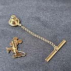 Vintage Walt Disney Productions Vermeil Sterling Silver Mickey Mouse Tie Tac
