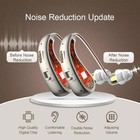 1 Pair Digital Hearing Aid Severe Loss Rechargeable Portable Bte Ear Aids 40hrs