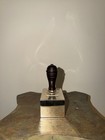 Vintage Rare Paid Stamp Shaped Still Coin Bank