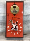 Spartus Bar Is Open Wall Clock Vintage 7w Light 6070 Works Clean One Hand Broken