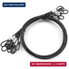 20 Inch Safety Cable Lock  10 Pcs 2mm Thickness Vinyl Coated Stainless Steel Cab