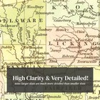 Old Map Of Ohio 1838 - Vintage Ohio Art
