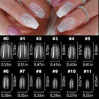600pc Short Coffin Fake Nails Clear Press-on Soft Gel Nail Tips Xs Full Cover