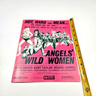 Angels  Wild Women 1972 Original Pressbook Al Adamson Biker Exploitation Film
