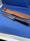 Wwii Us Navy Usn Mark Kabar 2 Fighting Knife Marked Camillus W leather Scabbard