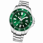 St  hrling Depthmaster Professional Green Dial Diver Quartz 100m 42mm Date 2 box