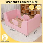 Sunyrisy Toddler Bed  Child Bed For Girls  Safty Broad Toddler Flood Bed  pink 