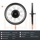 Ebike Conversion Kit 26  Front Wheel 48v 1000w Hub Motor Electric Bike