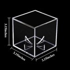 Baseball Display Case Uv Protected Acrylic Clear Baseball Holder Square Cube Bal