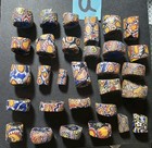      Rare      30 Vintage African Trade Beads Venetian Italian Millefiori 