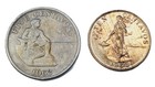  1  1962 Five Centavos    1  1963 Ten Centavos Us Filipinas   Coins Wwii Vintage