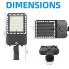 300w 200w Led Parking Lot Light Dust To Dawn With Photocell  Led Shoebox Lights