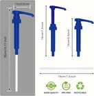 Syrup Pump   set Of 2  - Fits Bottles  25 4 Oz-750ml   blue 