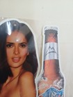 Cl Beer Salma Hayek Die Cut 16  Metal Sign Mancave Bar Decor Vintage Style 